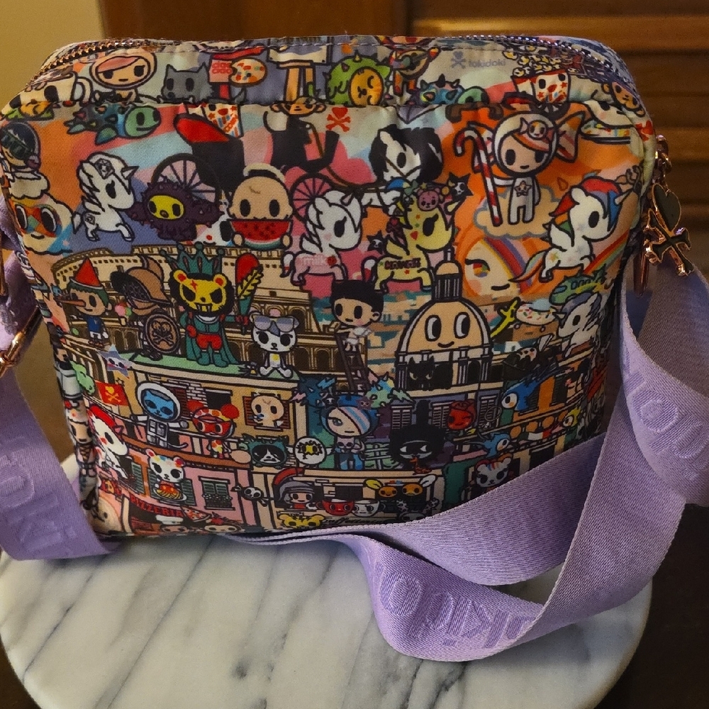 Tokidoki Crossbody Bag with Purple Strap ๐ - Picture 5 of 16